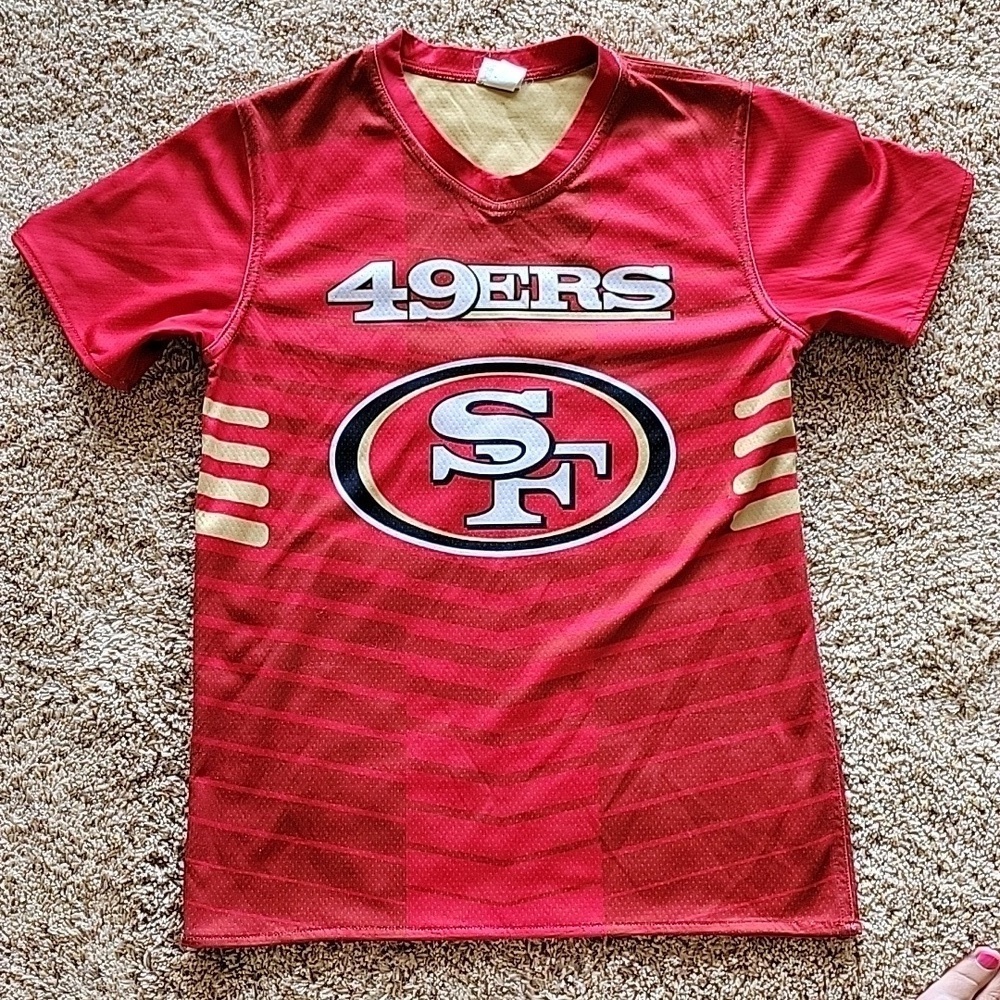 NFL 49ers reversible jersey, youth lg, reversible, Dry-excel